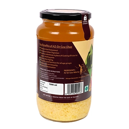 Novafarms A2 Gir Cow Ghee - 1000 ml-2