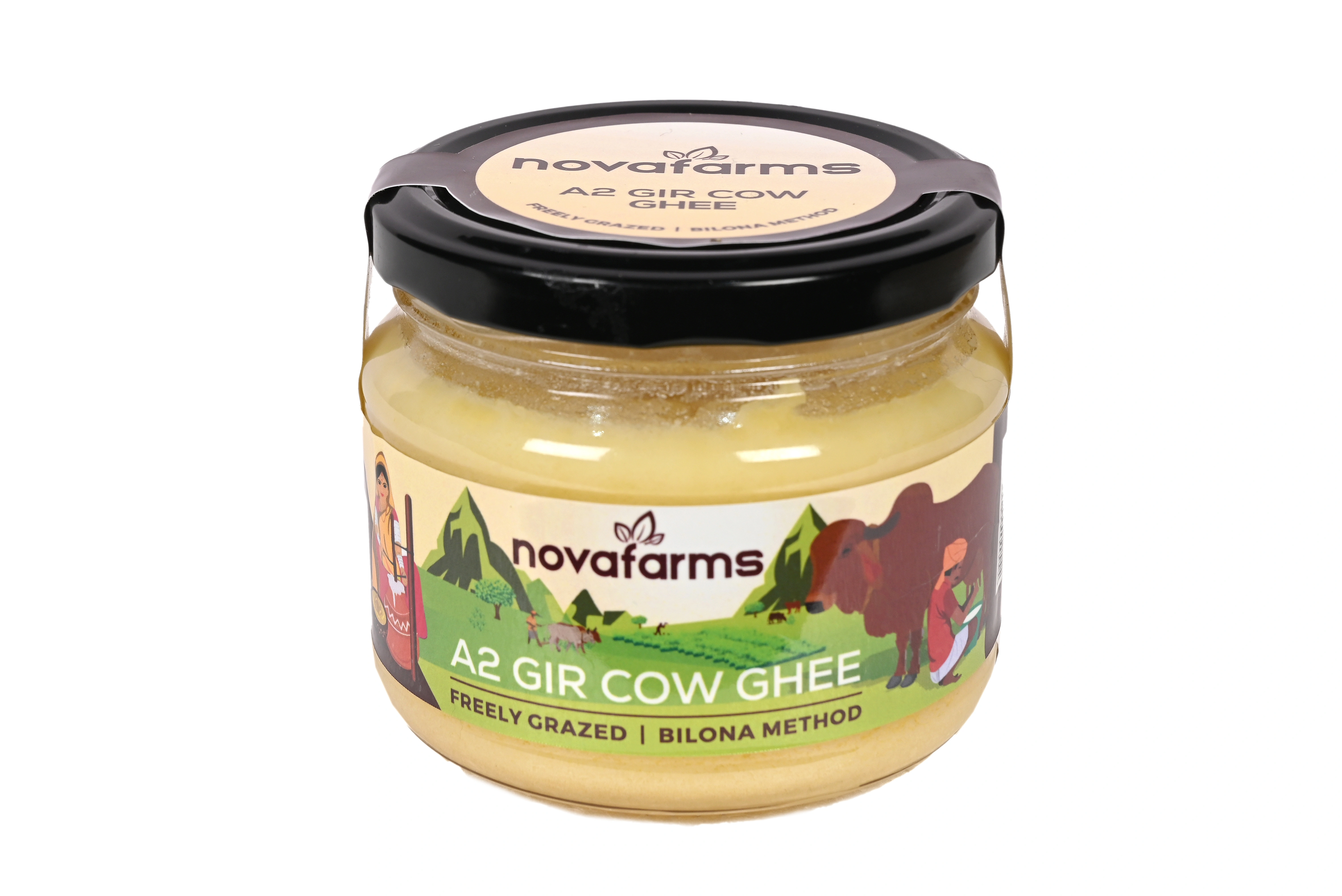 Novafarms A2 Gir Cow Ghee - 250 ml-12501517