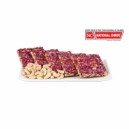 rose petals with cashewnut chikki