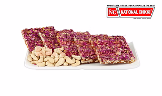 Rose Petals with Cashewnut Chikki