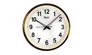 Golden Round Wall Clock 20cm X 20cm