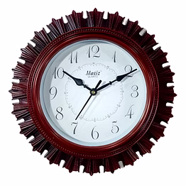 brown wall clock 24cm x 24cm