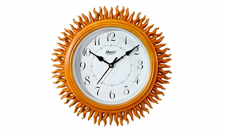 Light Brown Wall Clock 24cm x 24cm