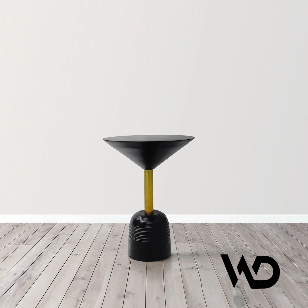 Casted Aluminum Round Cocktail Side End table.-12502044