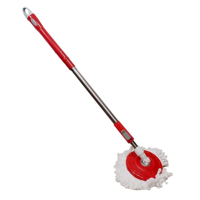 Spin Floor Cleaning Mop | Mop Handle Stick with Microfiber Head Refill Stainless Steel Without Bucket-974473-2d6a80e8