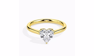 Heart shape lab grown diamond engagement ring for women