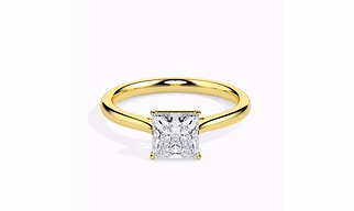 1 Carat Princess Lab Grown Diamond Engagement Ring