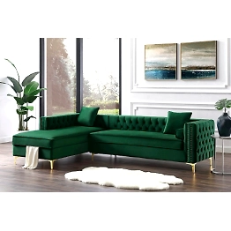 INTER COUCH Cheeta modern Walnut Fabric Upolstered Corner Sofa