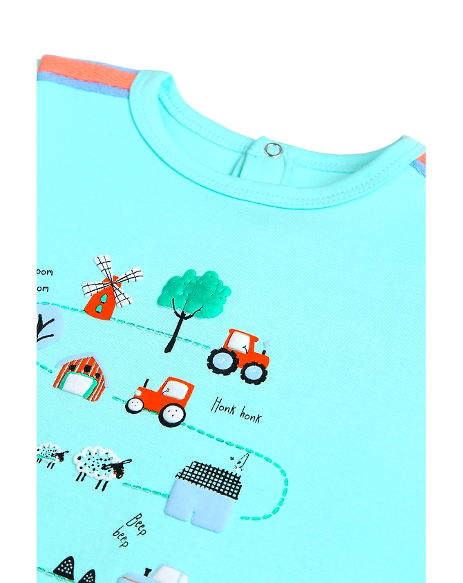 BOYS TRACTOR BODY SUIT-0-3M-2