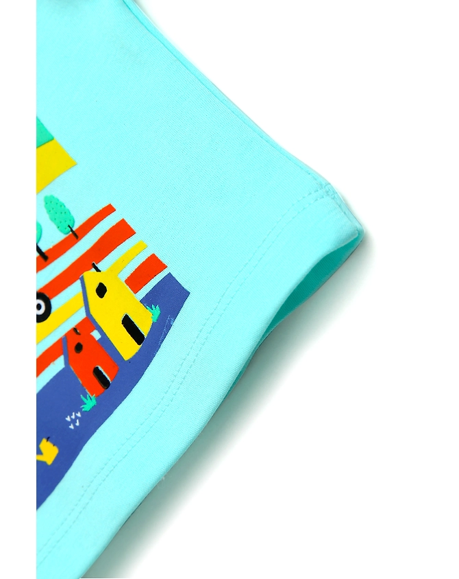 GREEN COTTON FARM BOYS T-SHIRT-3-6M-3-6M-3