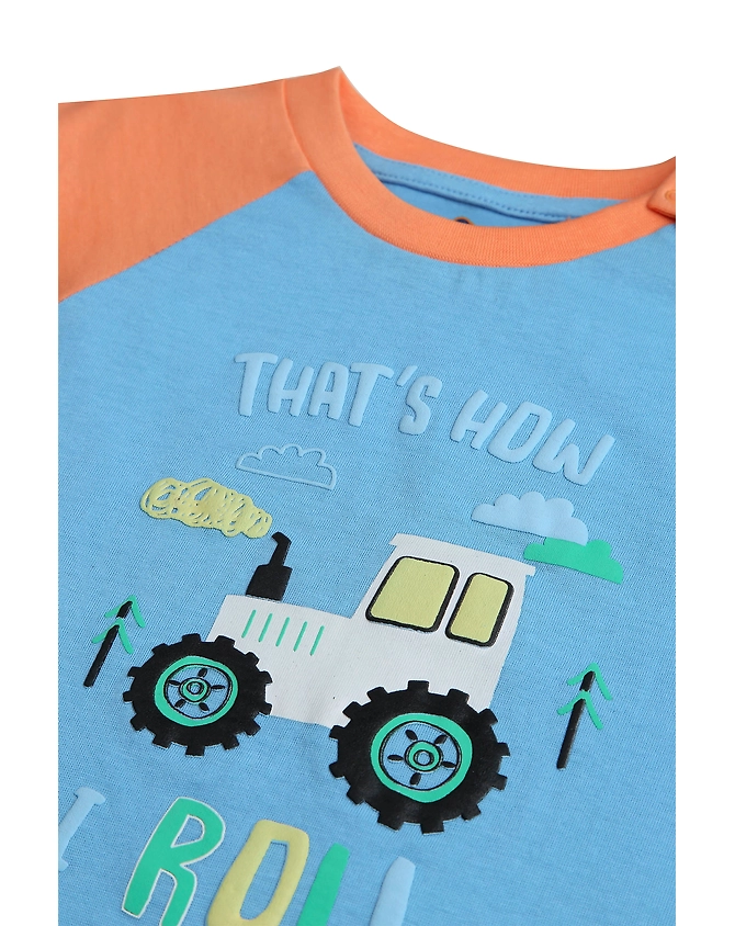 RAGLAN BOYS T SHIRT-3-6M-3