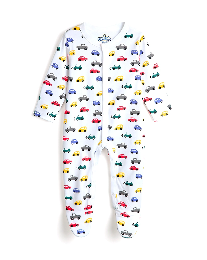 CAR AOP BOYS SLEEPSUIT-5400897845606_0-3M
