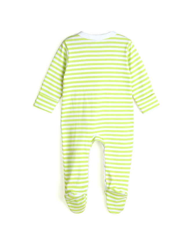 SUNNY LIME STRIPED BOYS SLEEPSUIT-0-3M-1