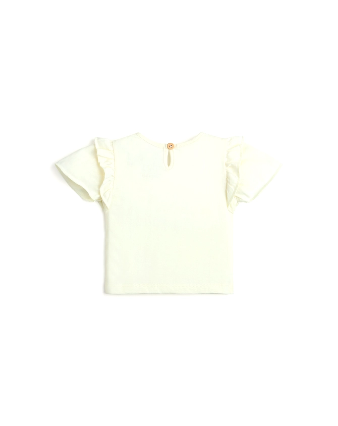STAR PRINT GIRLS T SHIRT-3-6M-1