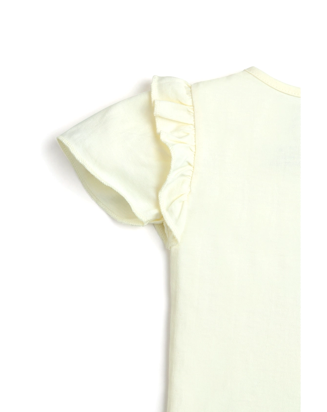 STAR PRINT GIRLS T SHIRT-3-6M-4
