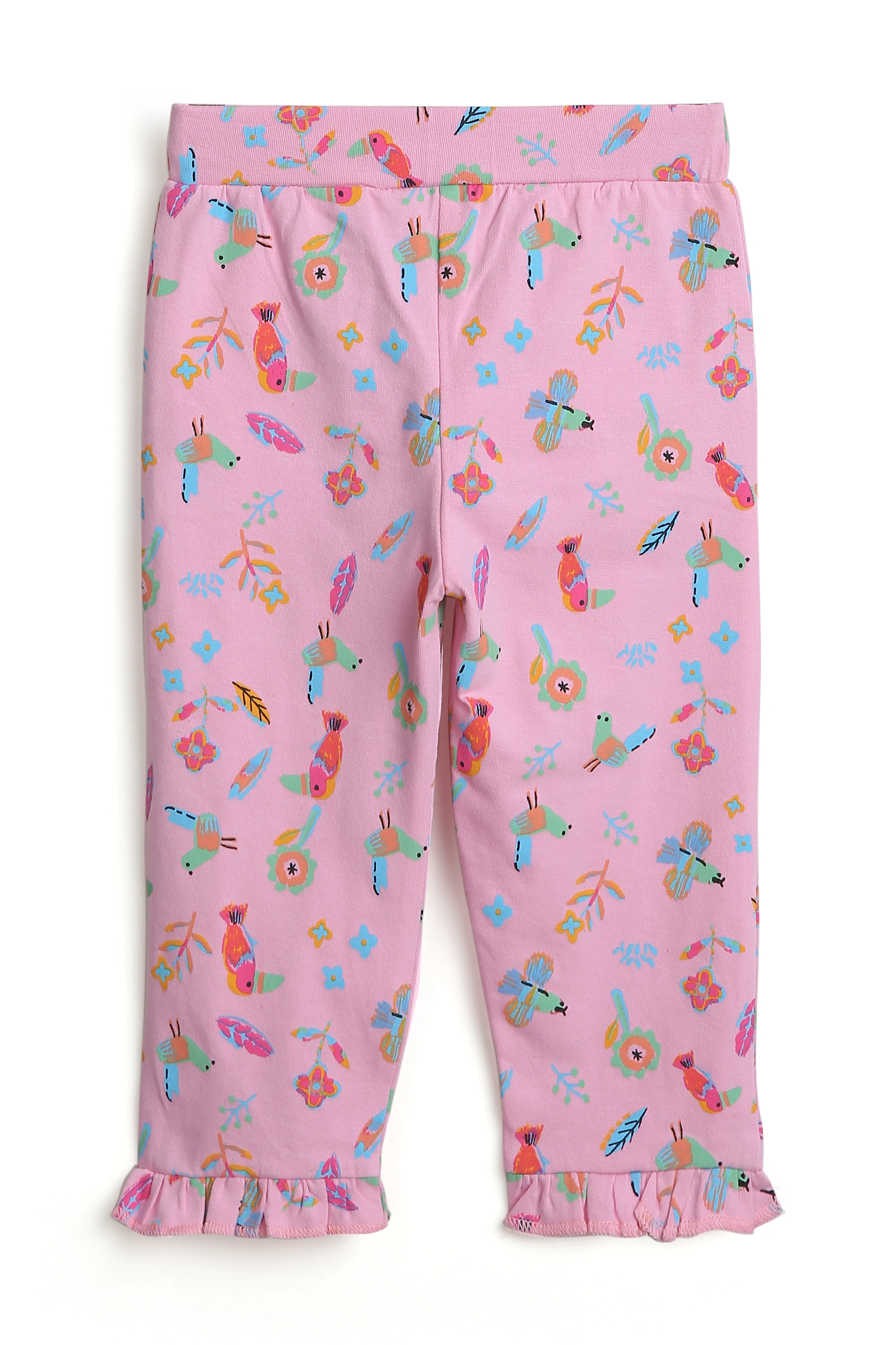 BIRDS PRINT GIRLS LEGGING-3-6M-1