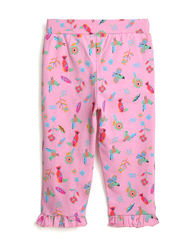 BIRDS PRINT GIRLS LEGGING-3-6M-1