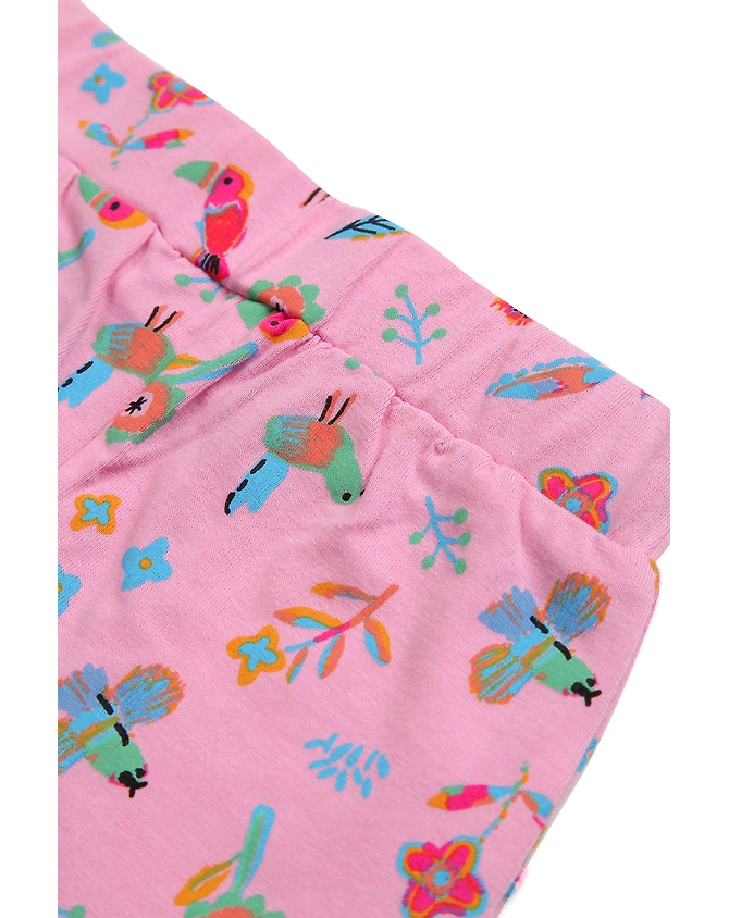 BIRDS PRINT GIRLS LEGGING-3-6M-3
