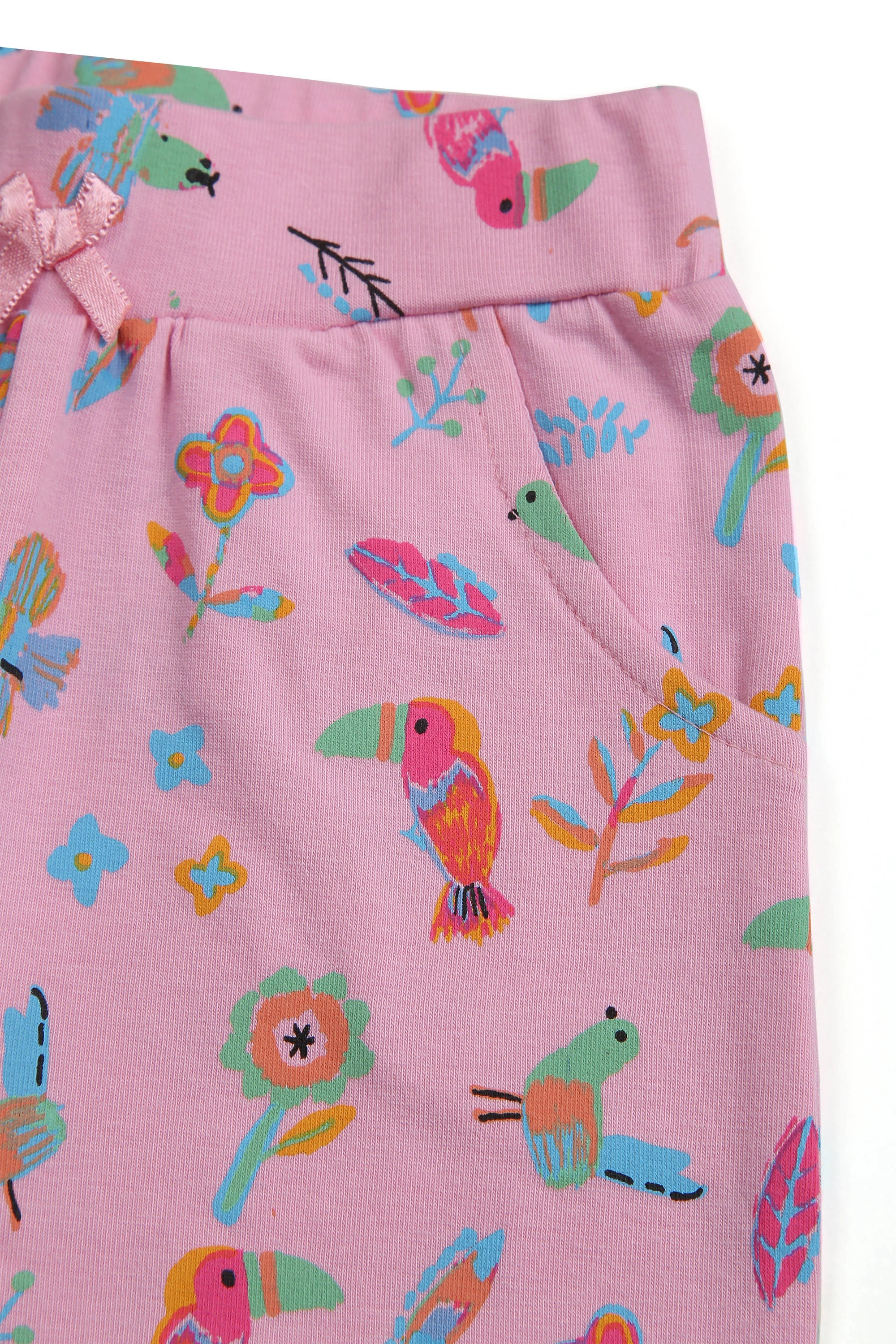 BIRDS PRINT GIRLS LEGGING-3-6M-4