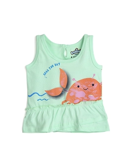AQUA GIRLS CRAB FRILL TSHIRT