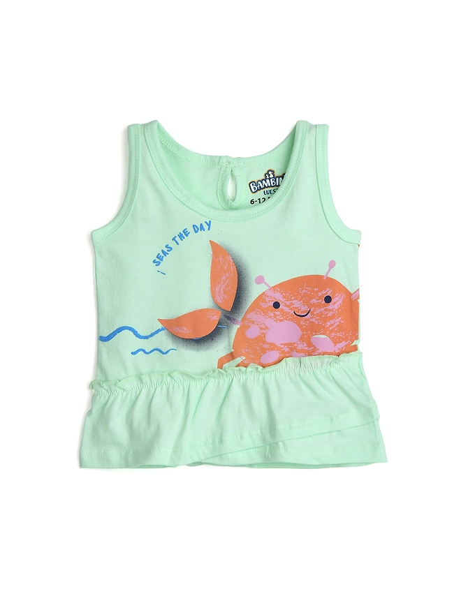 AQUA GIRLS CRAB FRILL TSHIRT-5400897845621_6-12M