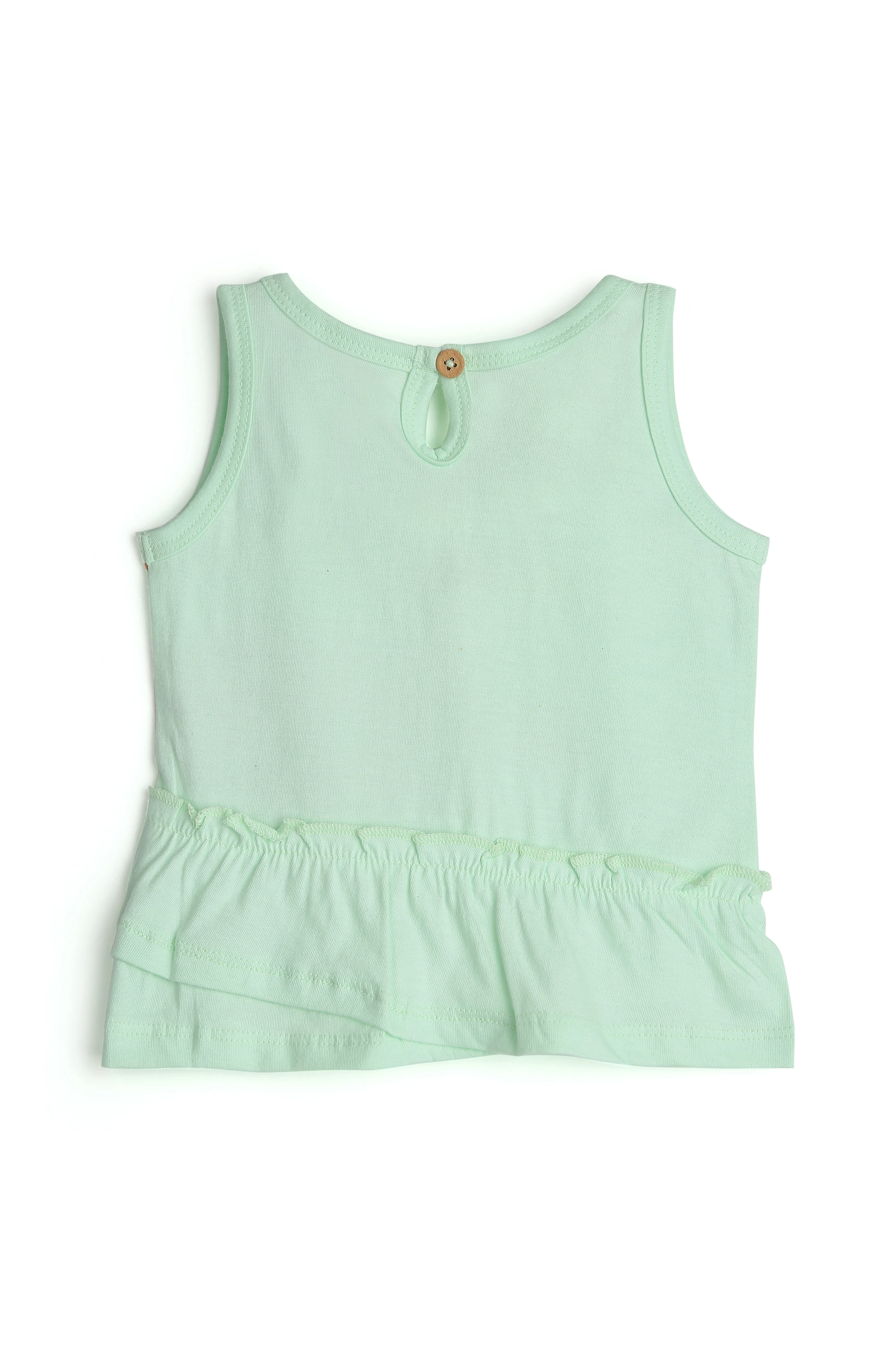 AQUA GIRLS CRAB FRILL TSHIRT-3-6M-1