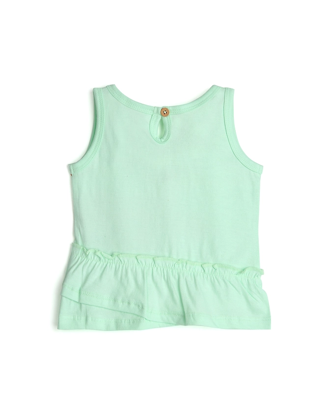 AQUA GIRLS CRAB FRILL TSHIRT-3-6M-1