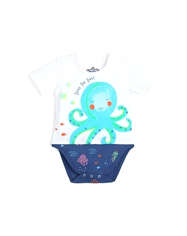 BODYSUIT AQUA SOLID BOYS
