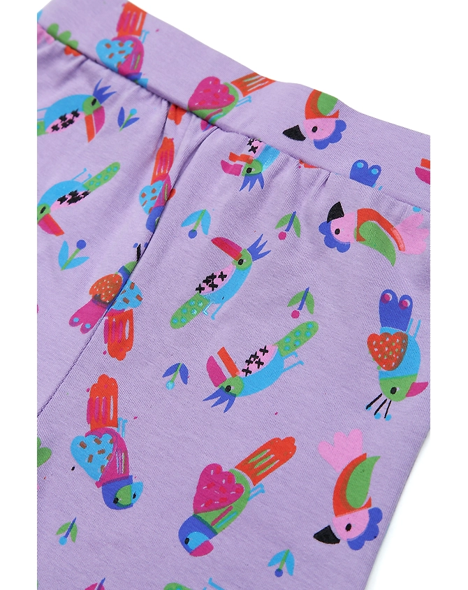 BIRDS AOP GIRLS LEGGING-3-6M-3