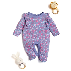 Bontots Organic Cotton Baby Romper – Lavender Bliss, Soft & Rash-Free (Purple)