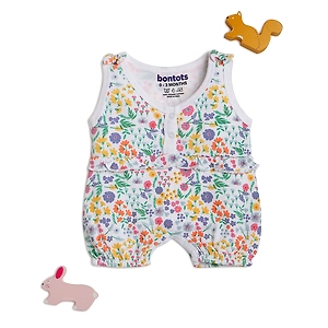 Bontots Organic Cotton Baby Romper – Blossom Delight, Soft & Rash-Free (Floral)