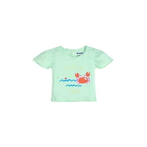 Bontots Organic Cotton Baby T-Shirt – Octo-Us Dada, Soft & Rash-Free (Mint Green)
