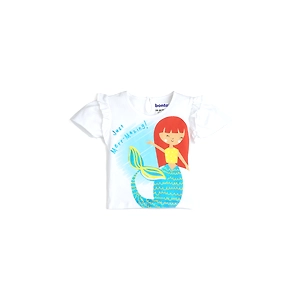 Bontots Organic Cotton Baby T-Shirt – Just Merr-Mazing, Soft & Rash-Free (White)
