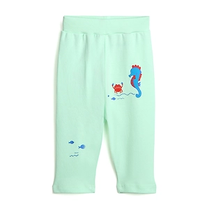 Bontots Organic Cotton Joggers – Ocean Friends (Mint Green)