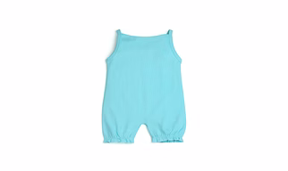 bontots 100% Organic Cotton Multicolor Baby Girls Sleevless Printed Bodysuit in Colorful White and Aqua Blue -Combo of 2 Bodysuit