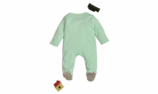 bontots 100% Organic Cotton Baby Sleepsuit Combo – Lighthouse & Under The Sea Prints | Soft, Rash-Free & Breathable Sleepwear for Babies | Mint Green & Navy Colors | Pack of 2