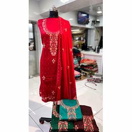 georgette woman'n embroidery designer suits