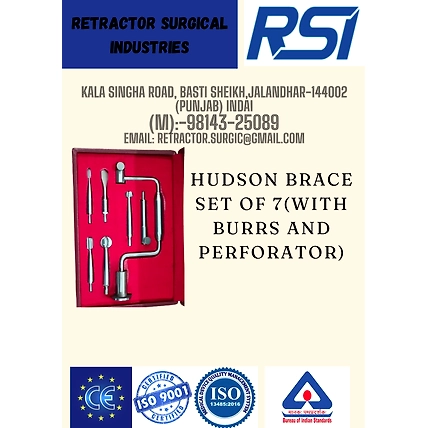 HUDSON BRACE SET OF 7( WITH BURRS AND PERFORATORS)-1