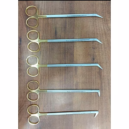 rsi pott's smith scissors 7.5" t/c gold plated