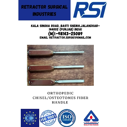ORTHOPEDIC CHISEL/OSTEOTOME FIBER HANDLE-1
