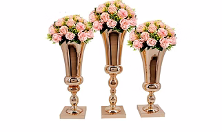 Best Selling Metal Flower Vase For Home And Wedding Decoration For Living Room Aluminium Tabletop Flower Vase