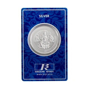 Bangalore Refinery 24kt (999) 10grams Silver Coins - Goddess Lakshmi
