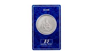 Bangalore Refinery 24kt (999) 10grams Silver Coins - Lord Ganesh