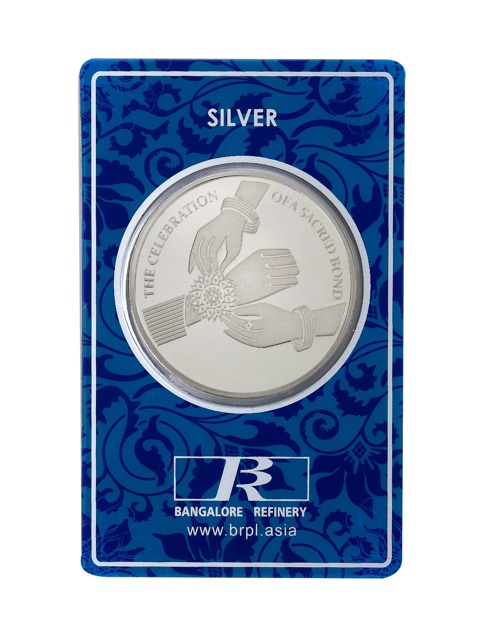 Bangalore Refinery 24kt (999) Raksha Bandhan Silver Coin 20grams-12512378