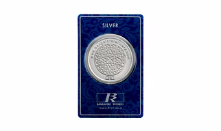 Bangalore Refinery 24kt (999) Silver Coins 20grams -Flower Design