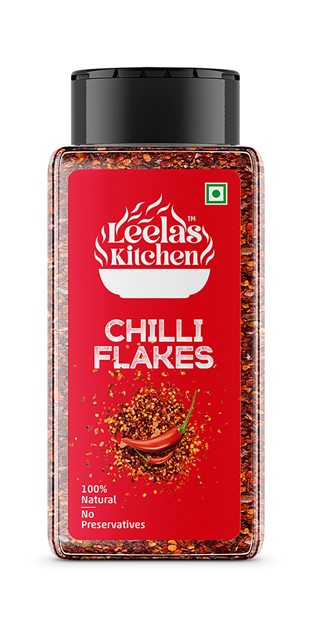 Leela's Kitchen Chilli Flakes, Natural, No Preservatives, No Added Colour-12510025