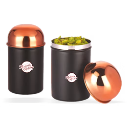 nakultraders black copper dome dabba