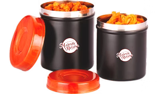 Brown Black Canister