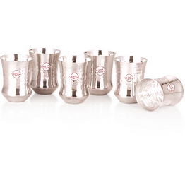 nakultraders hammer silver finish glass