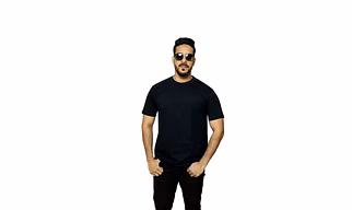180 gsm solid cotton tshirt